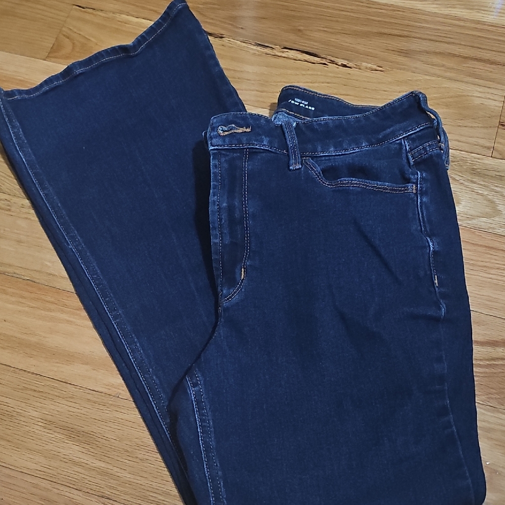 Old Navy Women's Deep Indigo Straight Leg Jeans